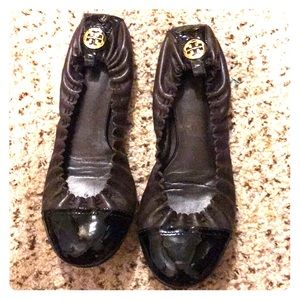 Brown Tory Burch flats